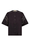 Rooma Cotoni Shirt  | Black | Skjorte fra Mos Mosh