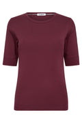 Granny SS Tee 33016 | Burgunderrot | T-Shirt von Co'couture