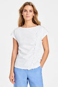 Jia t-shirt S/S | White | T-Shirt fra Gustav – nedsat