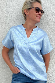Indio Top  | Solid Leo Blue | Top fra French Laundry