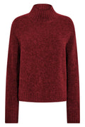 Erim Thora Highneck Knit | Rhythmic Red | Strik fra Mos Mosh