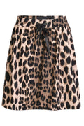 Alma Short Loose Skirt | Big Lux Leo Fossil | Kort nederdel fra Liberté Essentiel – nedsat