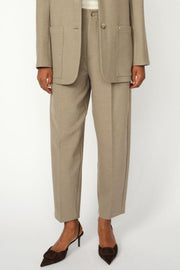 Cammie Elina Pant Cropped | Falcon | Hose von Mos Mosh