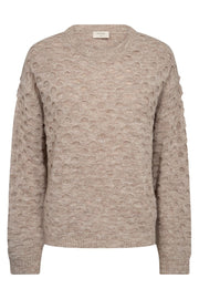 Jasmin Pullover 204795 | Simply Taupe Mel. | Strik fra Freequent