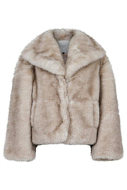 Stephanie Faux Fur Jacket | Beige | Jakke fra Neo Noir