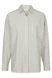 Dalma Crepe Stone Shirt | Brown | Bluse fra Neo Noir