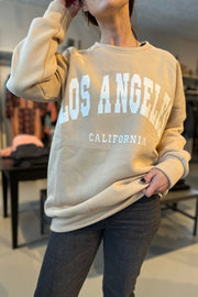 Los Angeles Sweatshirt 3609 | Beige | Sweatshirt fra Avery