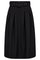 Luna Belt Midi Pleat Skirt 44003 | Black | Nederdel fra Co'couture