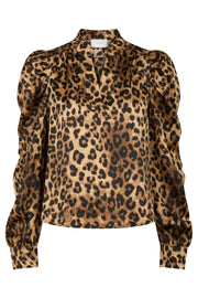 Rosslyn Leo Blouse | Leopard | Bluse fra Neo Noir