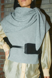 Biola Bine Knit Vest | Grey Melange | Strik fra Mos Mosh