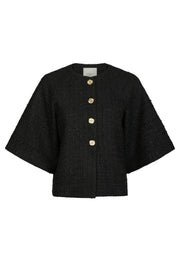 Rosella Boucle Mini Jacket | Black | Jakke fra Neo Noir