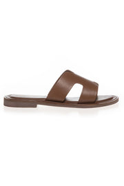 Ivy - Leather Slippers | Cognac | Slippers fra Copenhagen Shoes