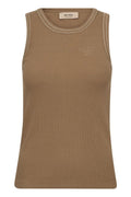 Ara Rib Tank Top | Petrified Oak | T-Shirt fra Mos Mosh – nedsat