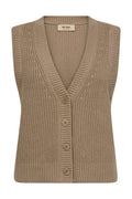Kirby Knit Vest | Savannah Tan | Strik fra Mos Mosh