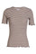 Natalia Ss Blouse | Brown Creme Stripe | Bluse fra Liberté
