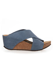 Frances 23 Suede Sandal Wedge | JeansU | Sandal Wedge fra Copenhagen Shoes