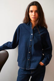 Lash Denim Shirt | Dark Blue | Skjorte fra Neo Noir