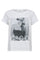 Siara Pearl Necklace Tee 33181 | White | T-Shirt fra Co'couture
