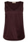 Astrid V-Neck Silk Tank Top | Fudge | Bluse fra Mos Mosh