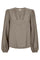 Elin Blouse 207315 | Desert Taupe W. Black | Bluse fra Freequent
