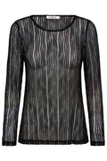 Barb O-Neck Blouse 33202 | Black | T-Shirt fra Co'couture
