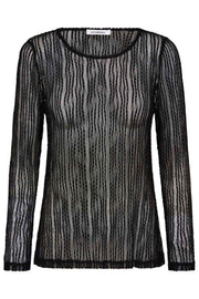 Barb O-Neck Blouse 33202 | Black | T-Shirt fra Co'couture