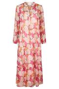 Nobis Maxi Flower Dress | Pink | Kjole fra Neo Noir – nedsat