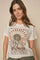 Melika O-SS Tee | Ecru | T-shirt fra Mos mosh