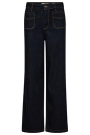 Colette Deluxe Jeans 34' | Dark Blue | Jeans fra Mos Mosh