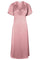 Illana Heavy Sateen Dress | Evening Rose | Kjole fra Neo Noir