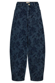 Rosy Floret Jeans Ankle | Blue | Jeans fra Mos Mosh