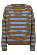 Khai Two Stripe Knit | True Camel | Strik fra Mos Mosh – nedsat