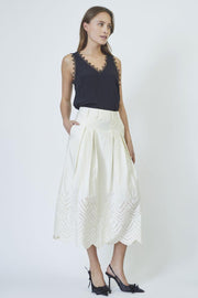 Poppy Anglaise Skirt 34203 | Bone | Nederdel fra Co'couture