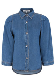 Erin Shirt | Medium Blue Denim Wash | Skjorte fra Soft Rebels