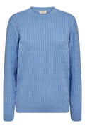 Dodo Pullover 207385 | Vista Blue | Strik fra Freequent