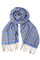 Checky Long Scarf | Blue | Tørklæde fra Black Colour