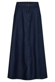 Wilke Skirt 205135 | Dark Blue Denim | Nederdel fra Freequent