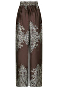 Lunet Paisley Border Pants | Dark Brown | Bukser fra Neo Noir – nedsat