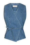 Samara Denim Waistcoat | Blue | Vest fra Neo Noir – nedsat