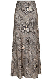 Vicky Floating Wave Skirt | Dark Sand | Nederdel fra Neo Noir