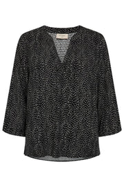 Adney Blouse 206684 | Black W. Moonbeam | Bluse fra Freequent