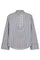 Samson Stripe Frill Shirt 35879 | Navy | Bluse fra Co'couture