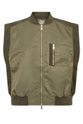 Jovo Neola Waistcoat | Olive Night | Vest fra Mos Mosh