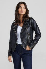 Rebel Leather Jacket | Black | Jakke fra Mos Mosh
