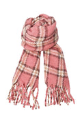 Pauline Chekered Winter Scarf 208411 | Winter Rose | Black Colour