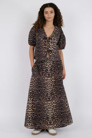 Yara Leo Long Skirt 162805 | Leopard | Nederdel fra Neo Noir