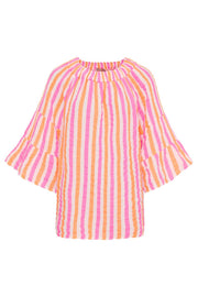 Putte Shirt | Orange/Fuxia Stripe | Skjorte fra Marta du Chateau