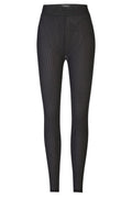 Isa Leggings | Black Wavy Lines | Leggings fra Liberté
