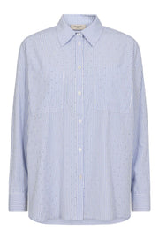 Felina Shirt 205501 | Off-White W. Chambray Blue | Shirt fra Freequent