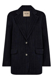 Karita Idun Wool Blazer | Salute Navy | Blazer fra Mos Mosh